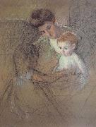 Mary Cassatt Study of Mother and kid